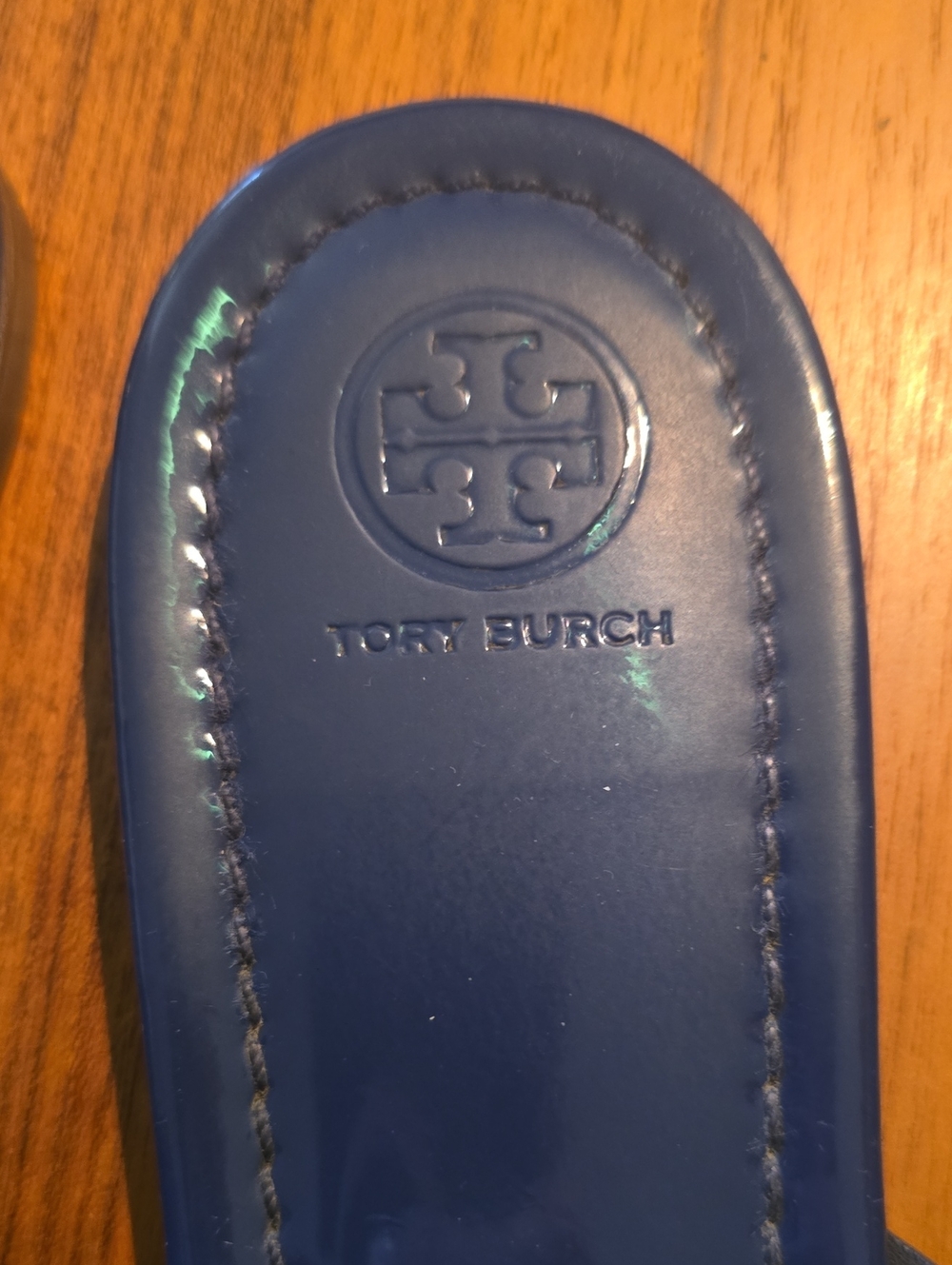 Tory Burch Blue Miller Sandals Sz 10 - Picture 3 of 5
